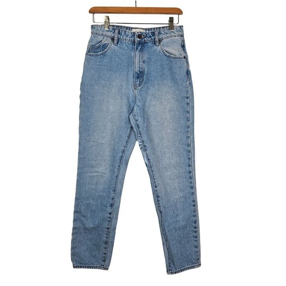 Rollas Dusters High Rise Slim Jeans Old Stone Light Wash Denim Cotton Size 28 - Picture 5 of 16